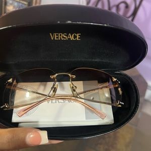 Versace Vintage rhinestone Medusa sunglasses pink (MOD N86-H)